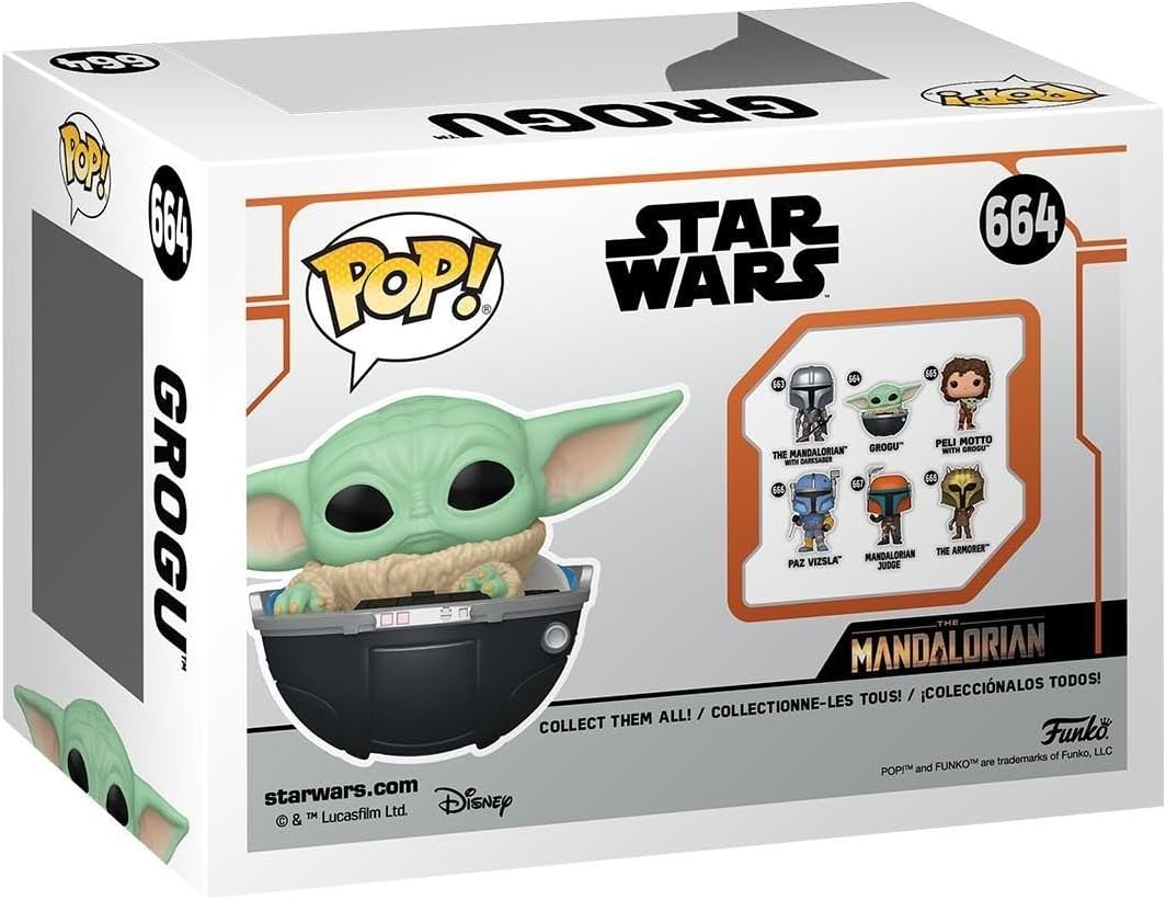 フィギュア スター・ウォーズ マンダロリアン グローグー Funko POP ホバリングプラム ボブルヘッド 11センチメートル #664 高品質ビニール素材 Disney+ 実写ドラマ ヨーダ同種族 フォース能力 テレキネシス 治癒能力