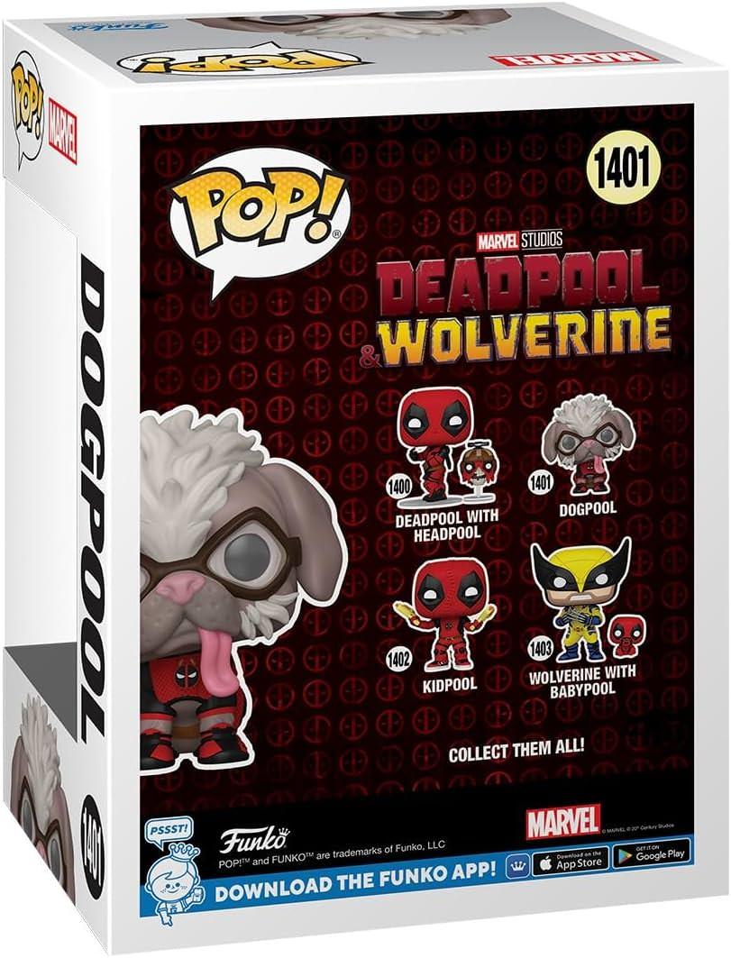 フィギュア Funko POP Marvel デッドプール＆ウルヴァリン ドッグプール 1401 2024年7月公開映画コレクターズアイテム PVC製約9cmボブルヘッド機能搭載赤黒コスチューム愛らしい表情忠実再現 ユニークキャラクター世界観再現 並行輸入品
