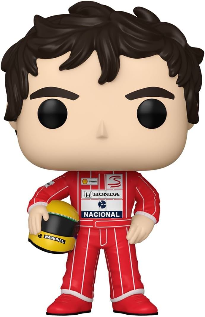コレクタブルフィギュア Funko Pop Racing McLaren Ayrton Senna ビニール製 全高約9cm デフォルメデザイン マクラーレン時代 3度ワールドチャンピオン 1980年代後半1990年代前半 音速の貴公子 ブラジル出身 雨のセナ 伝説ドライバー