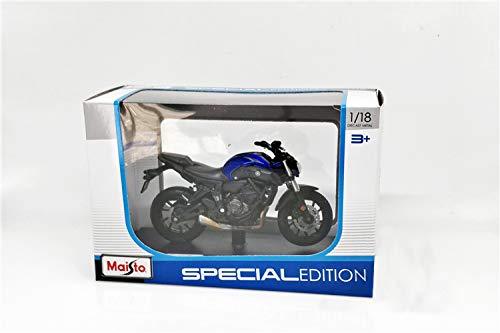 ミニカー ヤマハ MT-07 2018 1/18スケール Maisto マイスト 精巧な技術で再現された迫力あるモデル 本物さながらのディテール フロントフォーク エンジン マフラーなど細部まで忠実に表現されたバイクファン必携のコレクションアイテム
