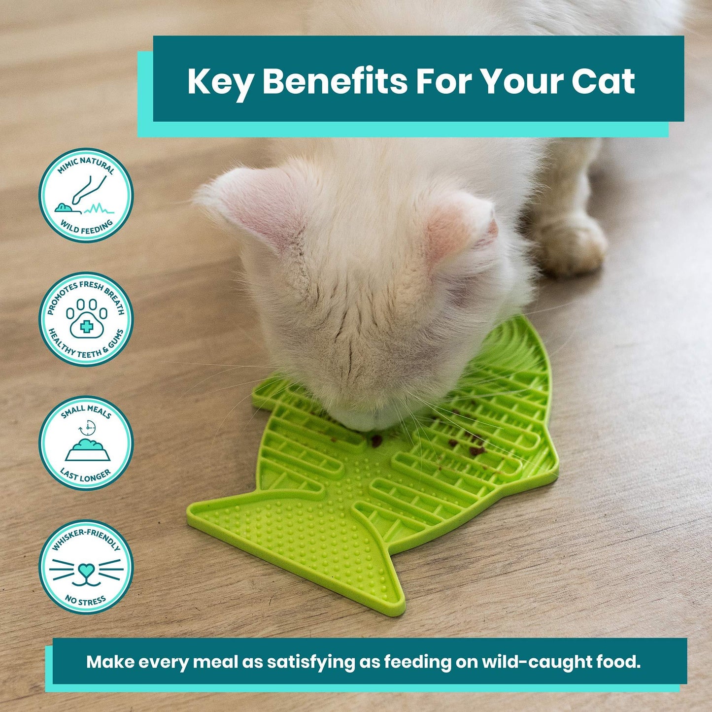 猫用 フィーディングマット リッキーマット キャスパー ピンク 猫本来の食事習慣をサポート 口腔衛生改善 ストレス軽減 早食い防止 肥満予防 冷凍庫・電子レンジ対応 安全素材 耐久性 簡単お手入れ リサイクル可能 - Trade Center
