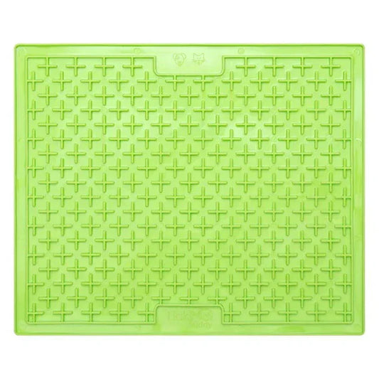 犬用スローフィーダー 食事マット リッキーマットバディ オリジナル 大型犬用 XLサイズ グリーン 獣医師共同開発 噛む早食い防止 舐める行動促進 着脱簡単 食品グレードの無毒TPRゴム製 滑り止め付き 耐久性優良 お手入れ簡単