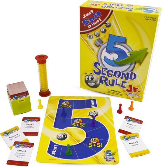 テーブルゲーム 5 Second Rule Jr. ファミリーゲーム プレイ人数3人から6人対象 瞬発力と思考力を鍛える パーティーゲームブランド 6歳以上対応 タイムリミット5秒即答ゲーム カード200枚 質問400個 英語版 日本語説明書なし