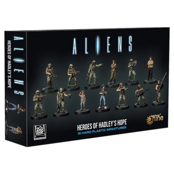 ミニチュアセット Aliens Heroes of Hadleys Hope エイリアンズ ヒーローズ オブ ハドリーズ ホープ 映画ALIENS 30mmスケール 高品質硬質プラスチック製 13体キャラクター 名入り台座付き 組立説明書 初心者向け 英語版 日本語説明書なし
