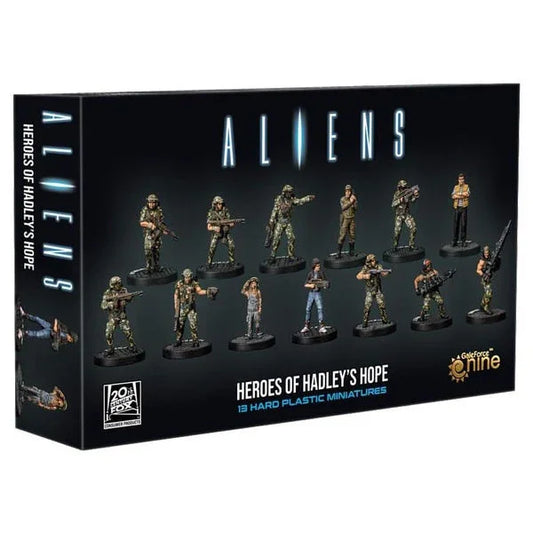 ミニチュアセット Aliens Heroes of Hadleys Hope エイリアンズ ヒーローズ オブ ハドリーズ ホープ 映画ALIENS 30mmスケール 高品質硬質プラスチック製 13体キャラクター 名入り台座付き 組立説明書 初心者向け 英語版 日本語説明書なし
