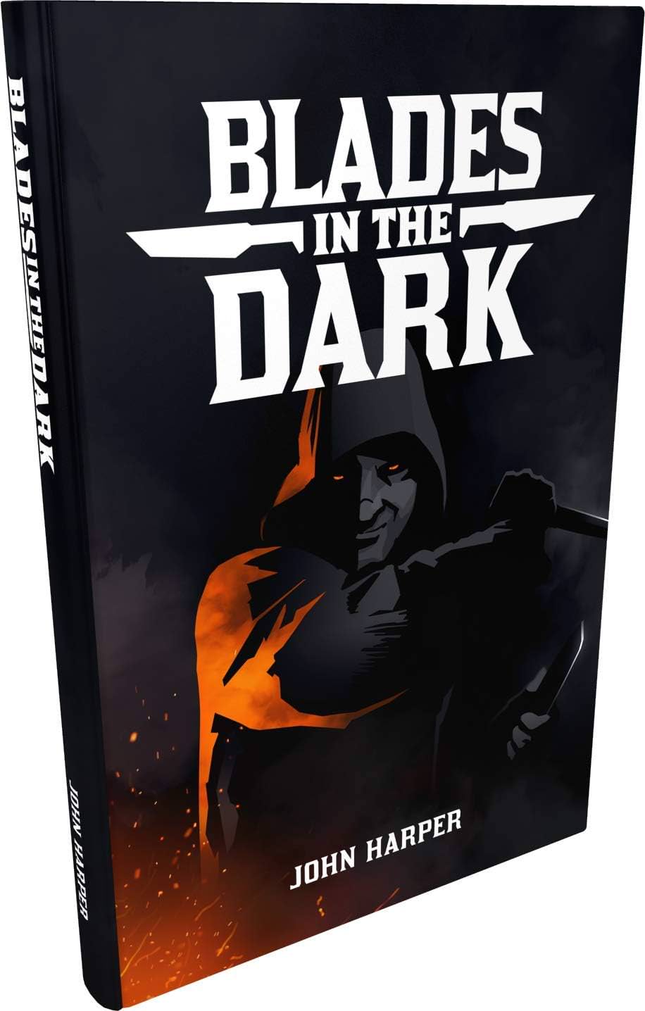 テーブルトークRPG Blades in the Dark スタンドアロン ハードカバー 英語版 328ページ GMダイス使用 工業ファンタジー都市 ドスクヴォル 幽霊徘徊 クルー構築 多彩なキャラクター原型 オリジナル Forged in the 英語版 日本語説明書なし