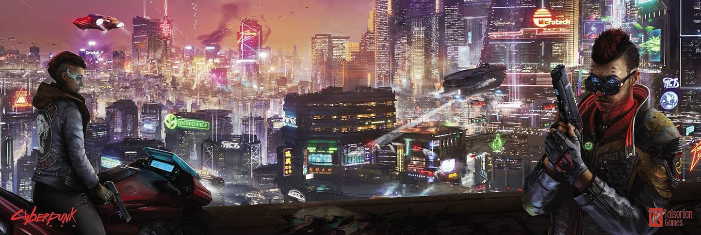 テーブルトップRPG Cyberpunk RED Data Screen ゲームマスタースクリーン サイバーパンク ナイトシティ 4パネル GM用 ルール参照表 プレイヤー用アート 没入感 セッション効率化 テンポよい進行 ダイス隠し 即興調整