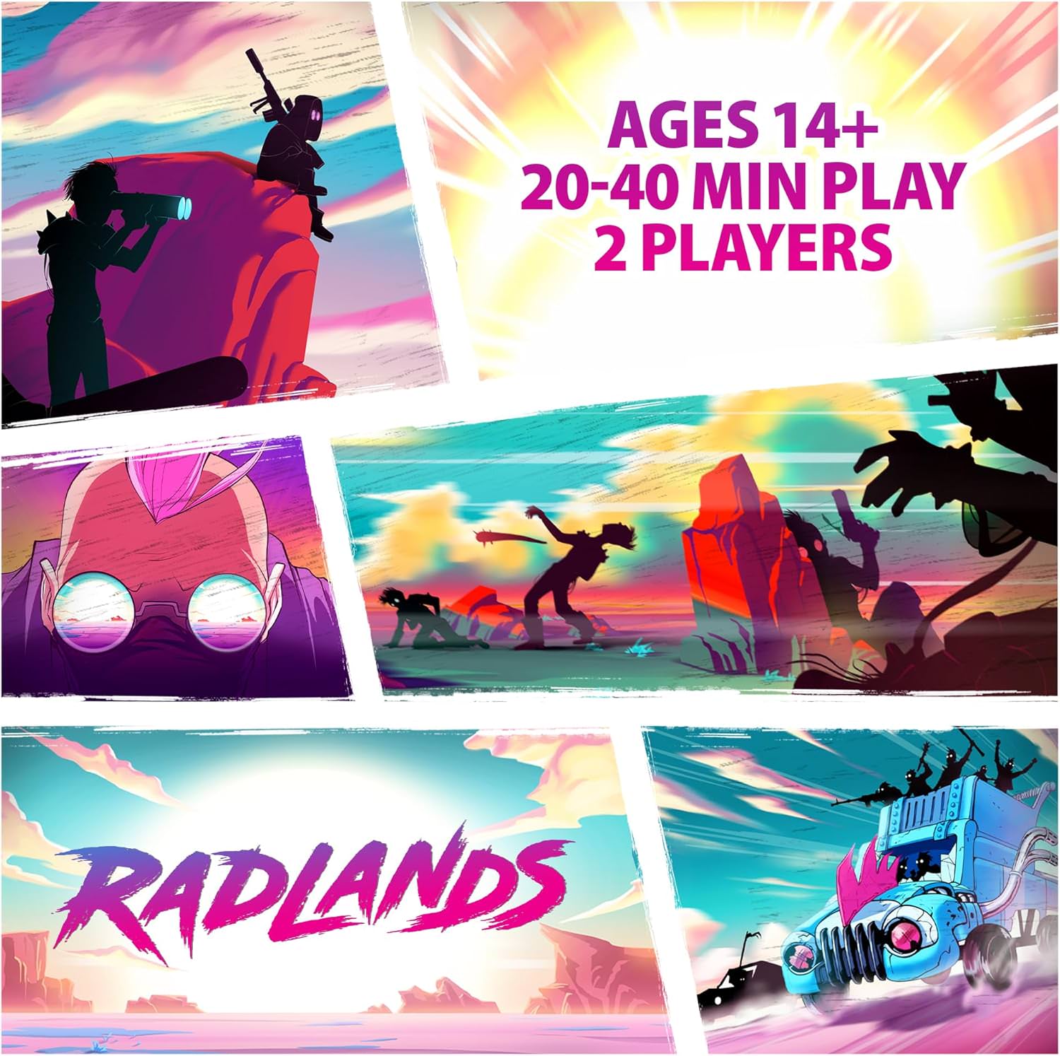 カードゲーム ラドランズ Radlands Roxley Games 終末世界 文明崩壊 2人用 対戦型 水リソース 戦略 ストラテジー キャンプ 防衛 生存者 部族 攻防 シナジー 相乗効果 Daniel Piechnick デザイナー 受賞作品 奥深い