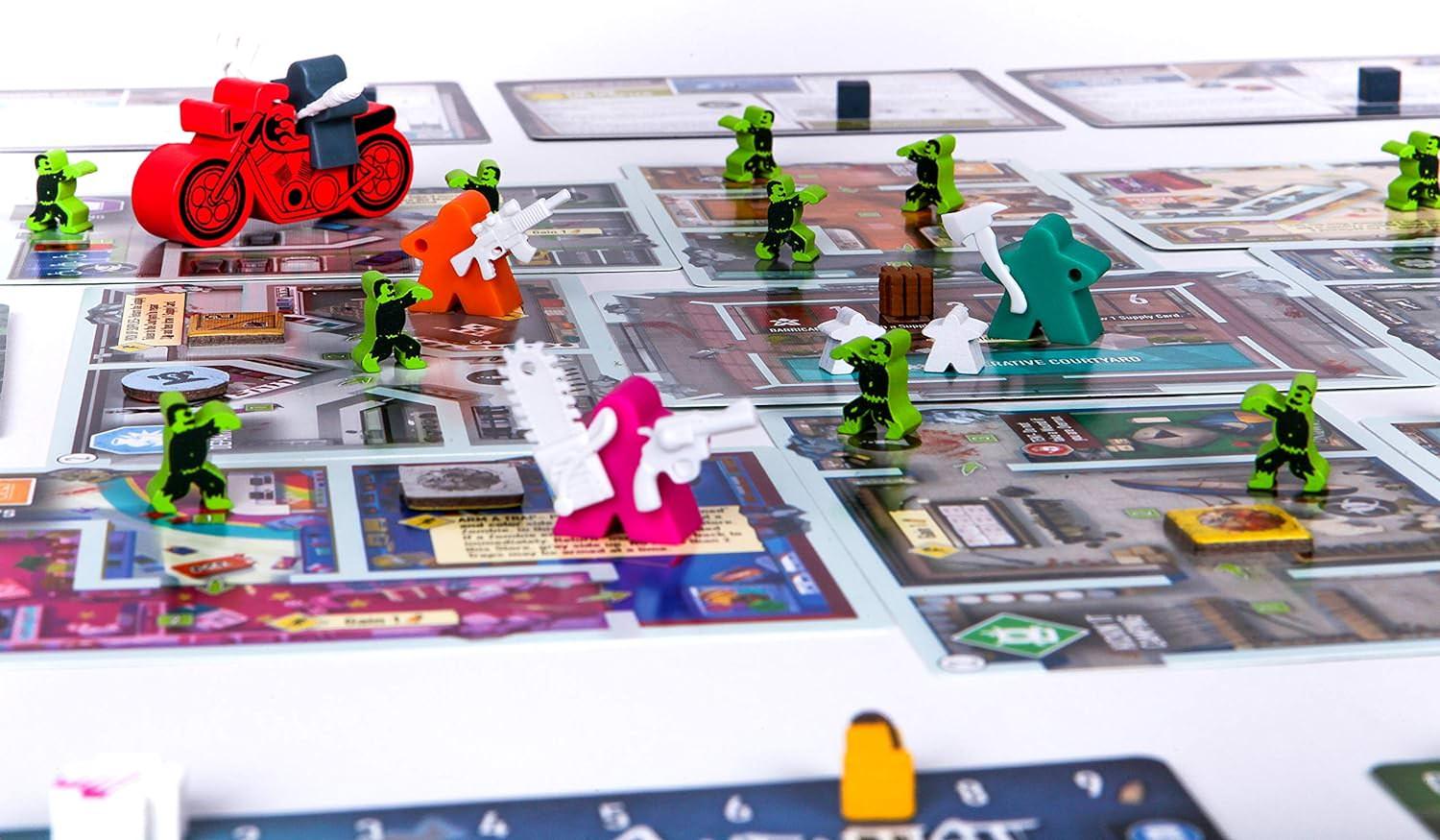 ボードゲーム Tiny Epic Zombies スコット・アルメス 小型コンパクト 多彩なプレイモード ゾンビサバイバル ITEMeeplesシステム 探索戦闘協力プレイ ソロ対応 14歳以上 プレイヤーパワー 可変ダイス推奨時間30から60分 