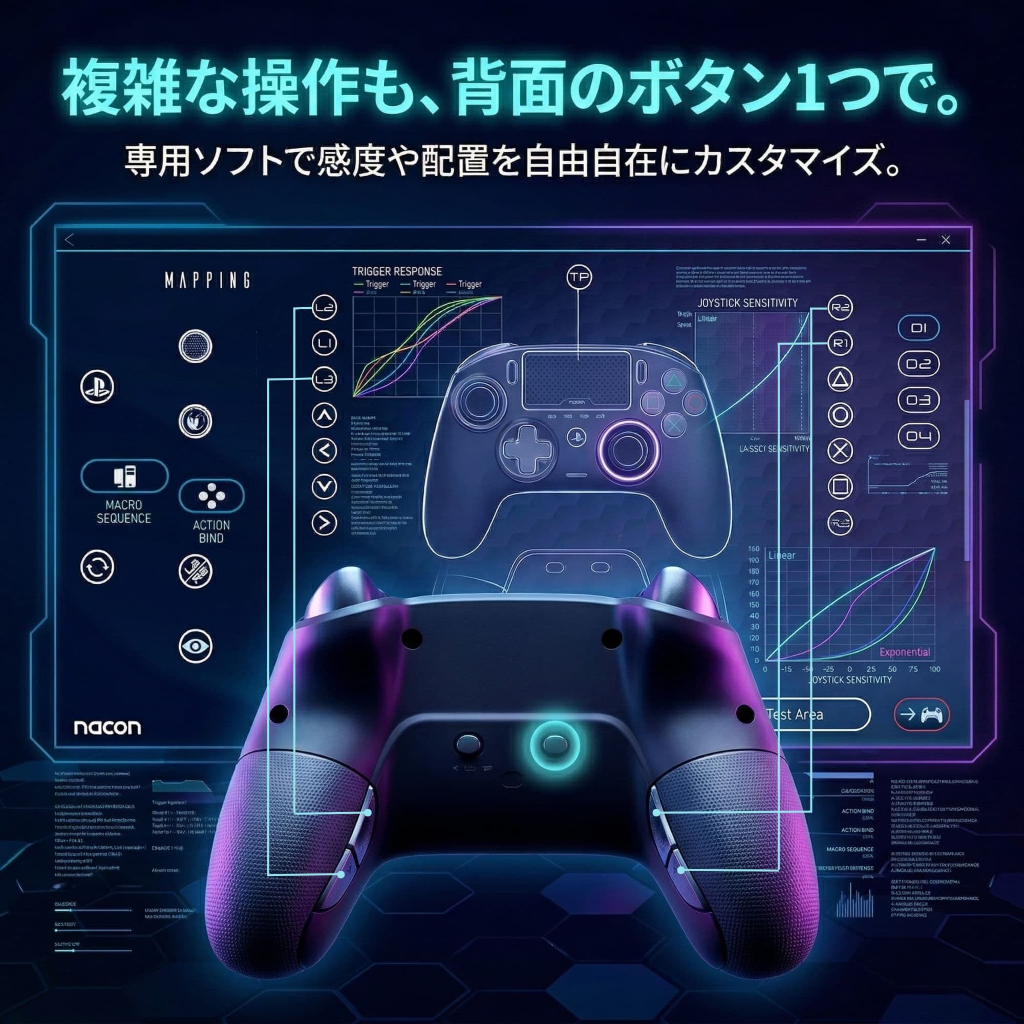 Nacon Revolution Pro Controller 3 | PS4公式ライセンス 有線プロコン