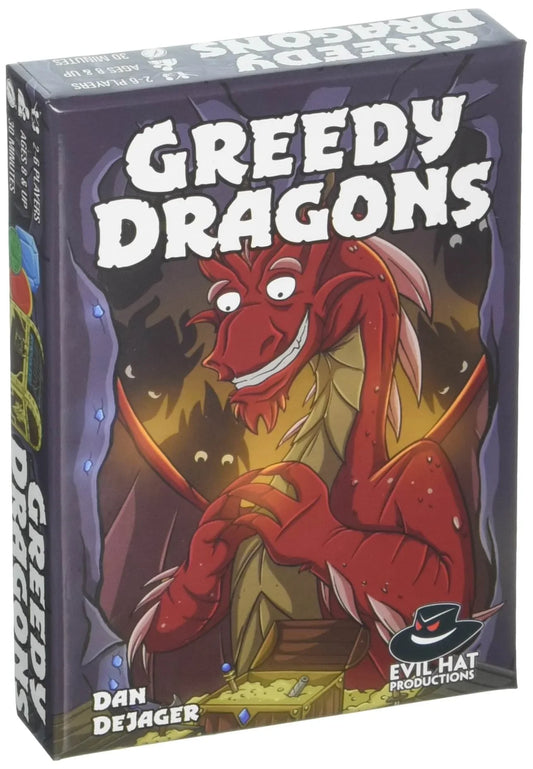 ボードゲーム グリーディ ドラゴンズ Evil Hat Productions 欲張りなドラゴンたちの宝物奪い合いカード積み重ね戦略ゲーム 短時間プレイ 複数人数対応 シンプルながら奥深い知略バトル 宝石レアアイテム作成 