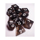 テーブルトーク RPG ダイスセット RPG Dice Set Transparent Smoke with White Numbers 10pc Koplow 高品質 耐久性 白数字 エッチング加工 透過スモークグレー 16mmから20mmサイズ 収納チューブ付き 軽量 持ち運び便利 