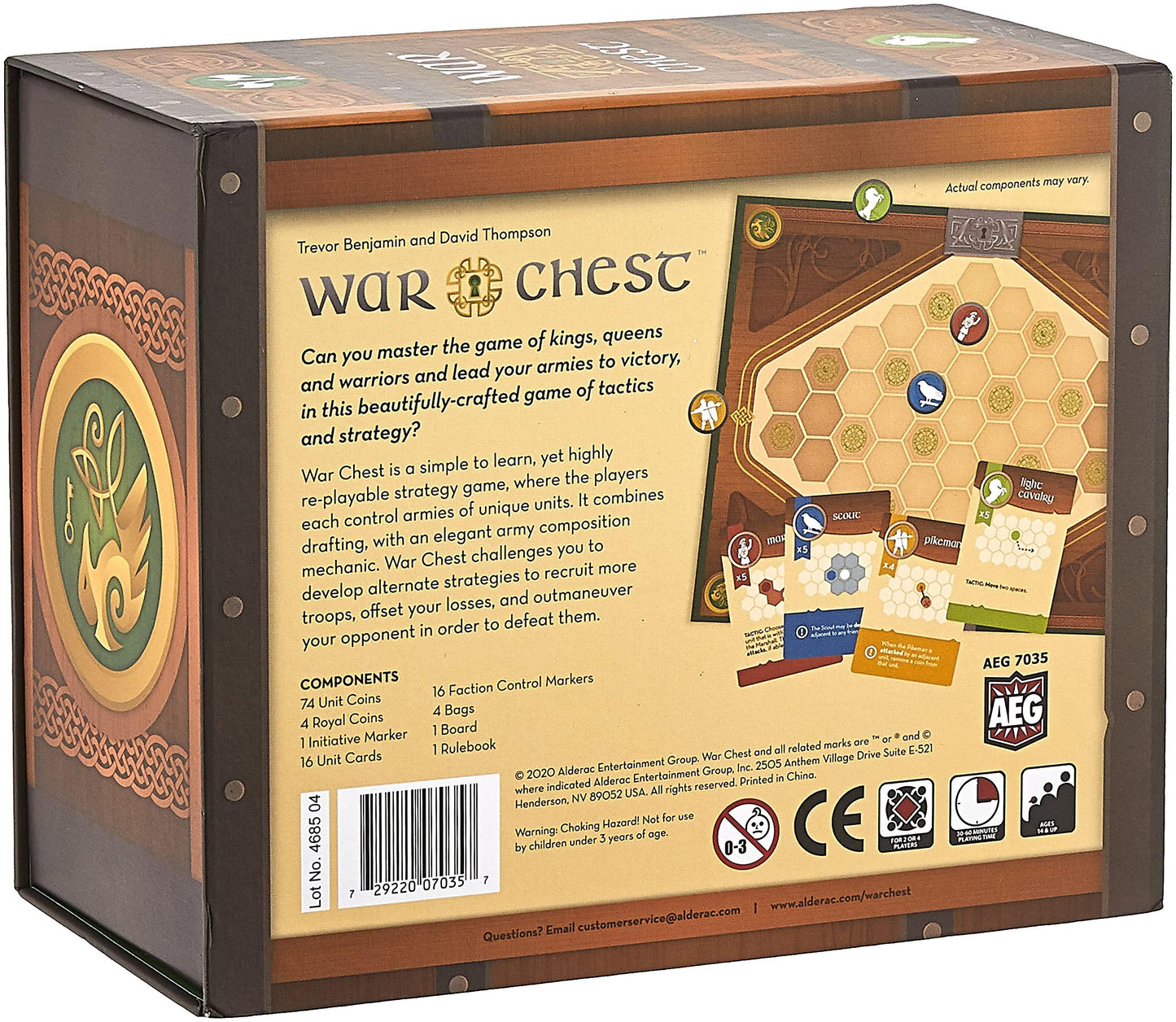 ボードゲーム War Chest 古代の戦略を現代に蘇らせる戦術ボードゲーム ストラテジー戦略性高いプレイ時間30から60分 四人まで対応 ドラフトと軍隊編成 高品質ポーカーチップユニットコイン同梱 シンプル覚えやすいルール