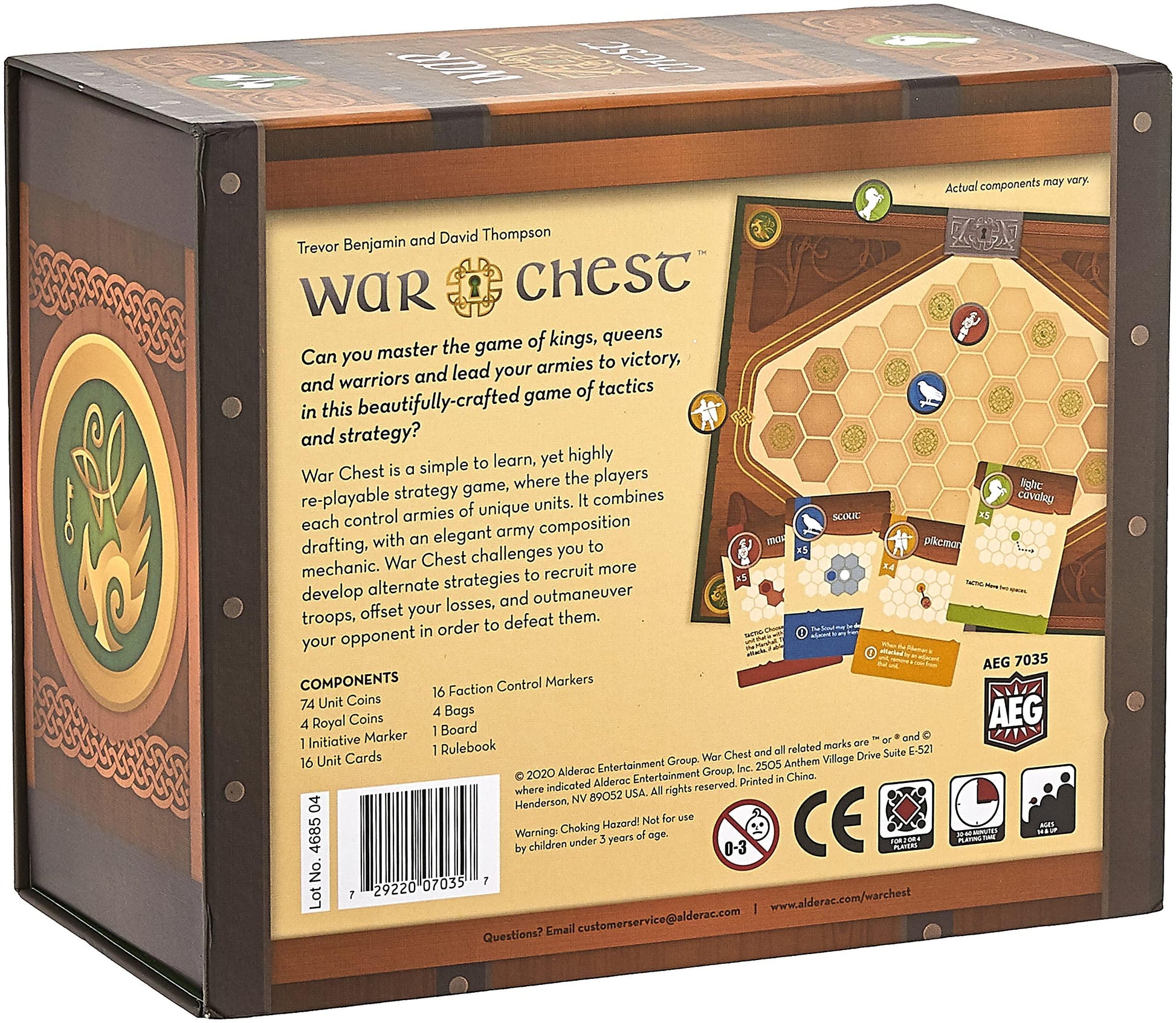 ボードゲーム War Chest 古代の戦略を現代に蘇らせる戦術ボードゲーム ストラテジー戦略性高いプレイ時間30から60分 四人まで対応 ドラフトと軍隊編成 高品質ポーカーチップユニットコイン同梱 シンプル覚えやすいルール