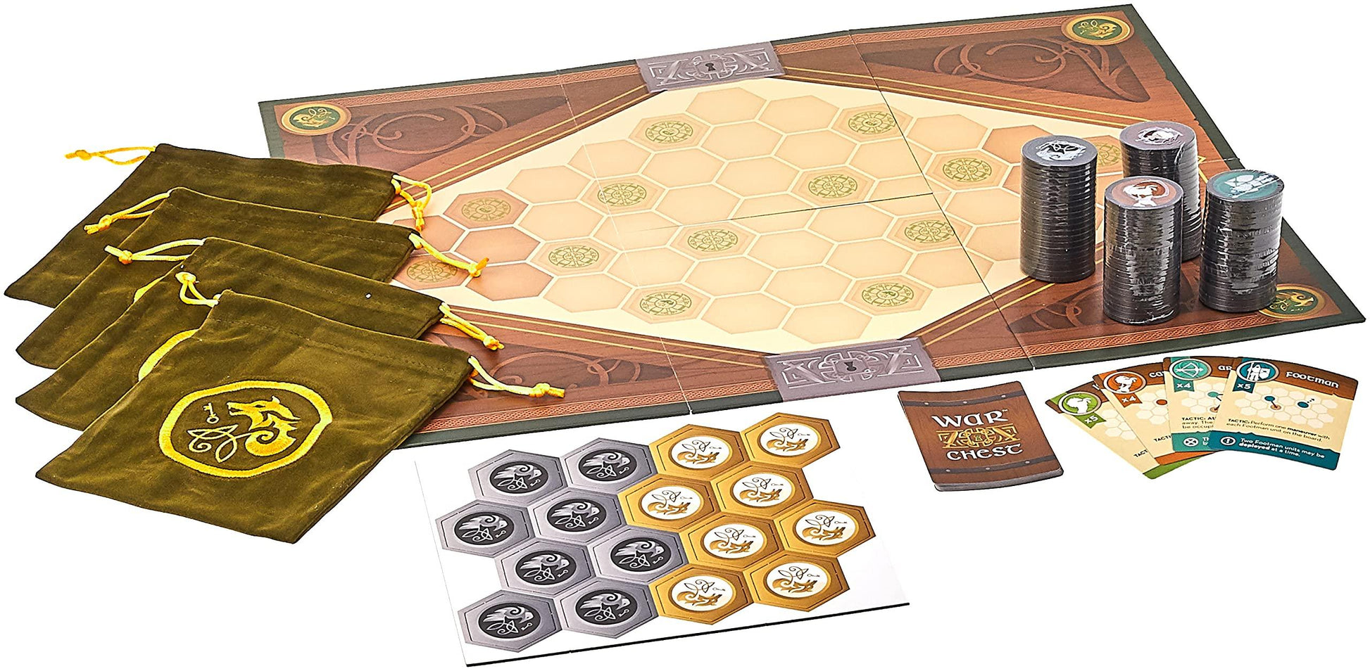ボードゲーム War Chest 古代の戦略を現代に蘇らせる戦術ボードゲーム ストラテジー戦略性高いプレイ時間30から60分 四人まで対応 ドラフトと軍隊編成 高品質ポーカーチップユニットコイン同梱 シンプル覚えやすいルール
