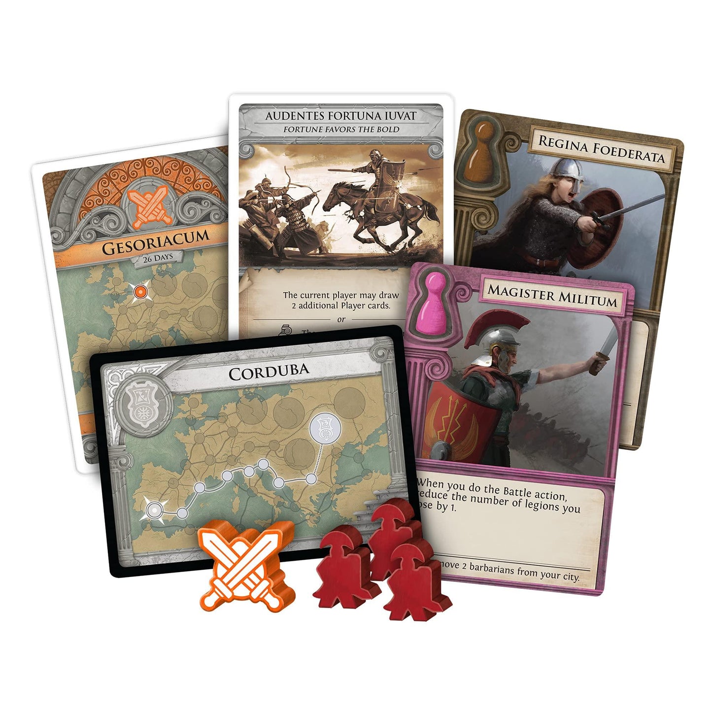 ボードゲーム Pandemic: Fall of Rome 古代ローマ帝国を守る協力型ボードゲーム ZMAN Games 1-5人用 多彩な戦略オプション 蛮族との同盟構築 特殊能力役割 ソロプレイ対応 45-60分 8歳以上 歴史的背景 輸入英語版 日本語説明書なし - Trade Center