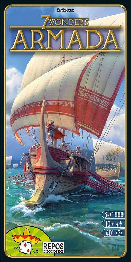 ボードゲーム 7 Wonders Armada 7 Wonders 拡張セット 造船所ボード 艦隊管理 海洋要素 24枚の新Armadaカード 27枚の島カード 多彩な効果 海軍力強化 商業文化科学発展 新たな島探索 海戦トークン 軍事紛争搭乗トークン 