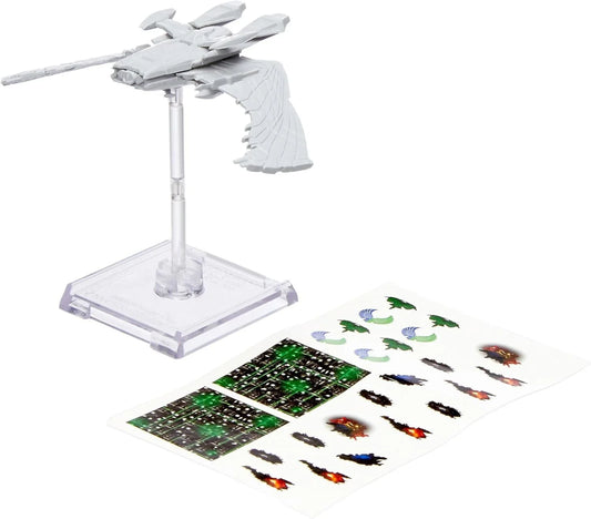 ミニチュアーズ スタートレック アンペインテッド レマン ウォーバード WizKids 宇宙戦艦 攻撃態勢 精巧モデル スター トレック ネメシス シミター レマン人 反乱リーダー シンゾン 鳥型シルエット 84mm 翼幅 ボードゲーム 対応