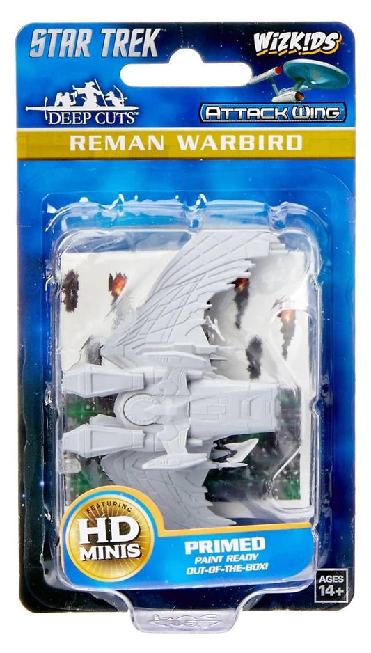 ミニチュアーズ スタートレック アンペインテッド レマン ウォーバード WizKids 宇宙戦艦 攻撃態勢 精巧モデル スター トレック ネメシス シミター レマン人 反乱リーダー シンゾン 鳥型シルエット 84mm 翼幅 ボードゲーム 対応