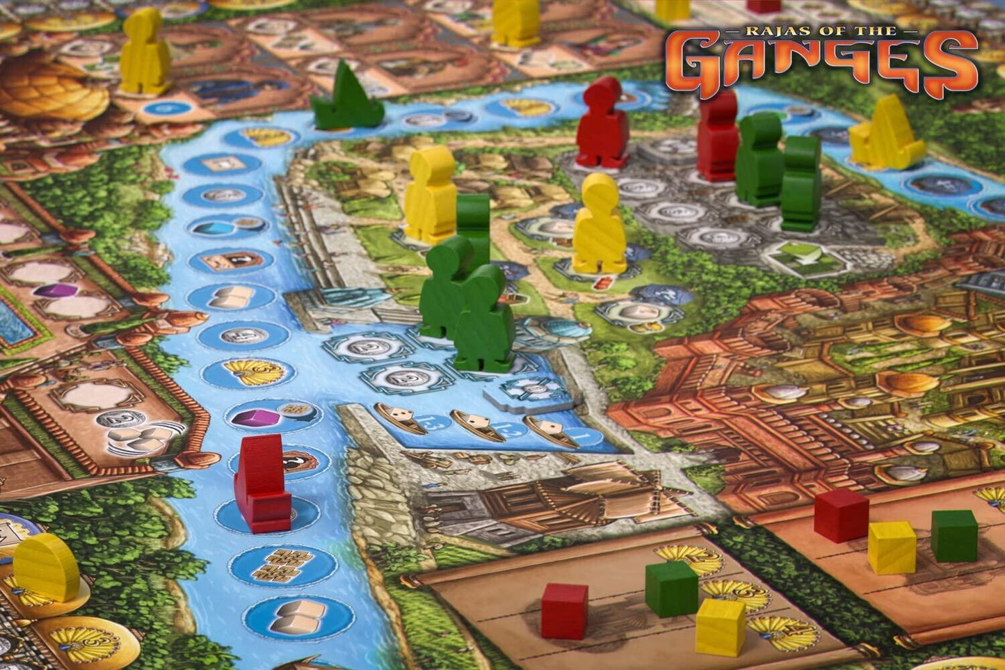 アウトレット品 ボードゲーム Rajas of the Ganges ガンジスの王族たち インカ ブランド マルクス ブランド 戦略的ワーカープレイスメントゲーム 豪華コンポーネントとダイスシステムによるインド16世紀 ムガル帝国の歴史文化表現 