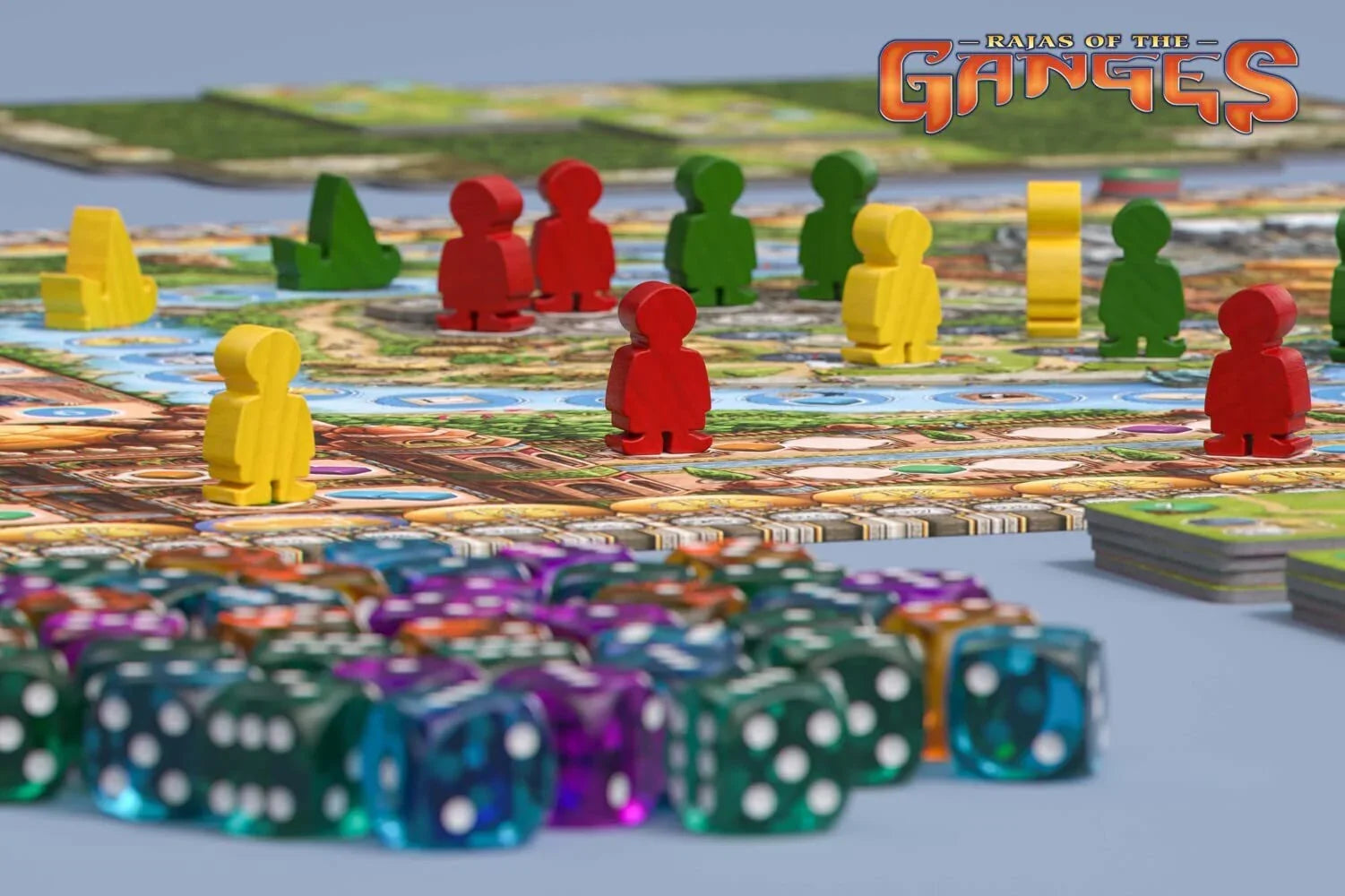 アウトレット品 ボードゲーム Rajas of the Ganges ガンジスの王族たち インカ ブランド マルクス ブランド 戦略的ワーカープレイスメントゲーム 豪華コンポーネントとダイスシステムによるインド16世紀 ムガル帝国の歴史文化表現 