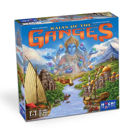 ボードゲーム Rajas of the Ganges ガンジスの王族たち インカ ブランド マルクス ブランド 戦略的ワーカープレイスメントゲーム 豪華コンポーネントとダイスシステムによるインド16世紀 ムガル帝国の歴史文化表現 