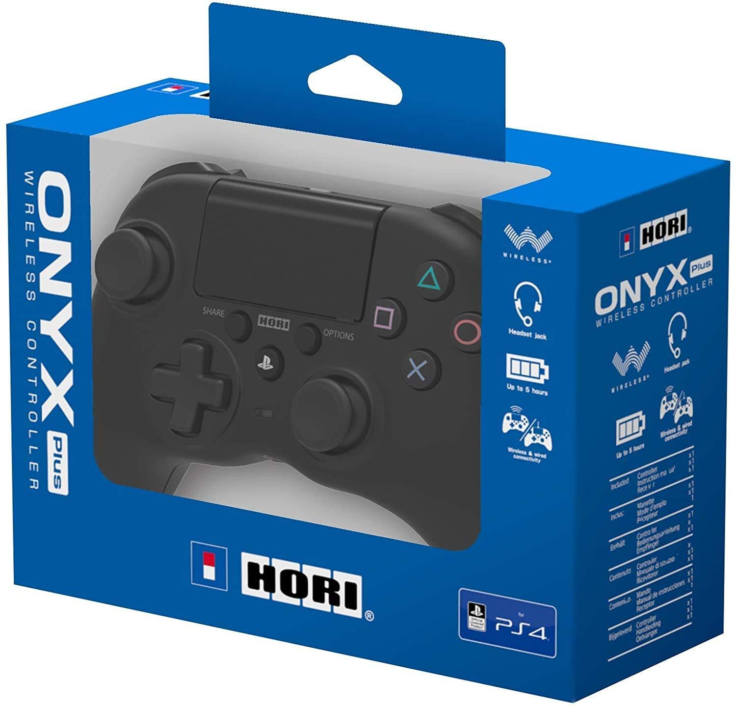 ゲームコントローラー Hori Onyx Plus Wireless Controller PlayStation 4 PC対応 人間工学設計 非対称スティック配置 有線無線両対応 タッチパッド対応 SHARE OPTIONSボタン搭載 - Trade Center