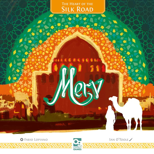 ボードゲーム Merv The Heart of Silk Road メルヴ ボードゲーム ブランド Fabio Lopiano デザイン 12世紀 シルクロード 中心地 経済戦略 壮大な資源管理 戦略的プレイ 城壁建築 モンゴル侵略 防御 多人数対応 ソロプレイ 