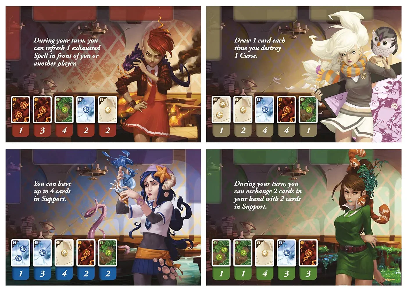カードゲーム The Big Book of Madness アークライト協力型戦略要素呪文元素モンスター対戦魔法使い見習い 戦略的協力プレイ狂気管理デッキ構築ファンタジーテーマ緊張感高プレイ人数2-5人60-90分