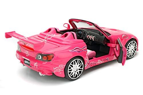 ミニカー ワイルドスピード ピンクスキーズホンダS2000 ダイキャストモデルカー 映画名シーン再現 ピンクボディ 女性らしさ 演出 高精細エクステリア インテリア エンジンルーム再現 1 24スケール 精巧設計 コレクション ギフトに最適