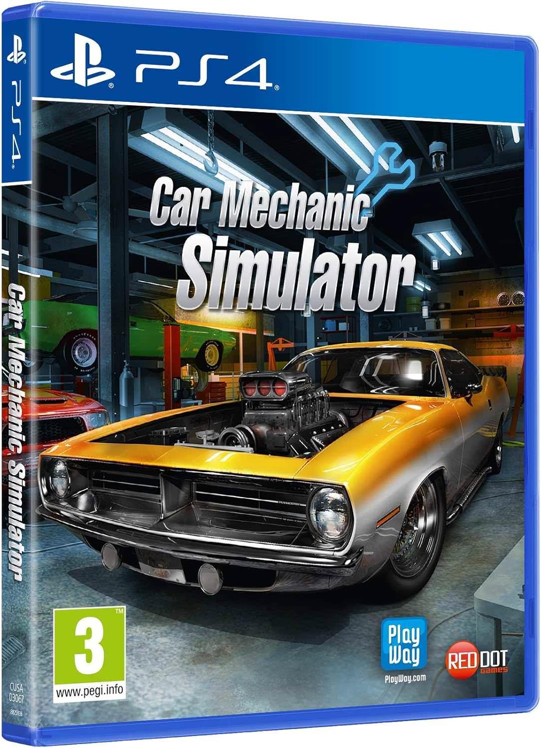 ゲーム Car Mechanic Simulator PS4版 Red Dot Games PlayWay 本格的な自動車整備シミュレーション リアリズム追求の48種車両1000超パーツで修理整備工場オーナー成長拡張ツール充実車購入修理販売可能