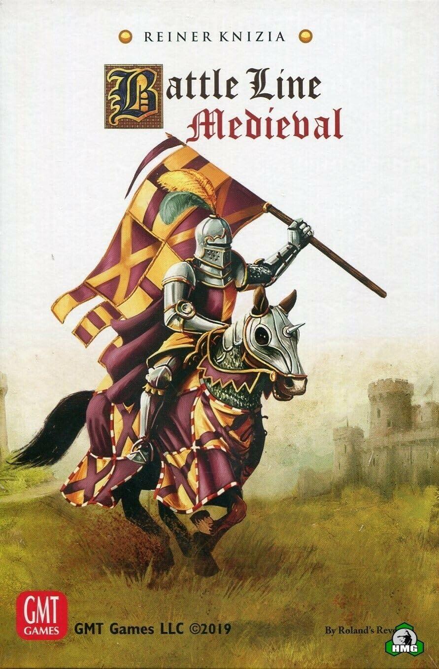 ボードゲーム Battle Line Medieval Edition Reiner Knizia 戦略的思考と駆け引きの2人用対戦中世バトルカードゲーム 短時間プレイ 美しい騎士紋章デザイン 戦術的選択肢豊富 約30分から1時間 プレイ対象14歳以上 英語版 日本語説明書なし