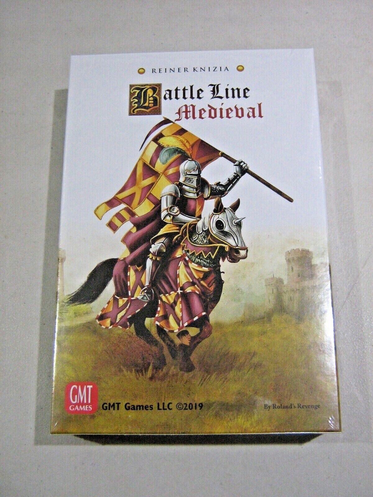 ボードゲーム Battle Line Medieval Edition Reiner Knizia 戦略的思考と駆け引きの2人用対戦中世バトルカードゲーム 短時間プレイ 美しい騎士紋章デザイン 戦術的選択肢豊富 約30分から1時間 プレイ対象14歳以上 英語版 日本語説明書なし