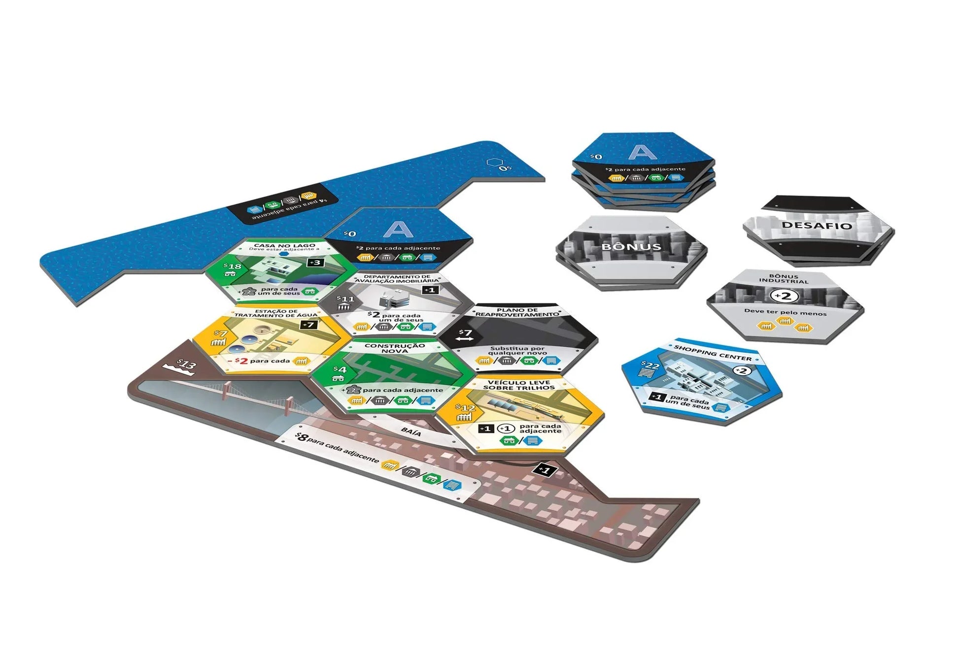 ボードゲーム Suburbia Inc 拡張セット Suburbia 街づくり 都市開発 戦略的配置 新建築物 タイル配置 カードドラフト セットコレクション モジュラーボード 境界タイル ボーナスチャレンジシステム 20種類以上新タイル 