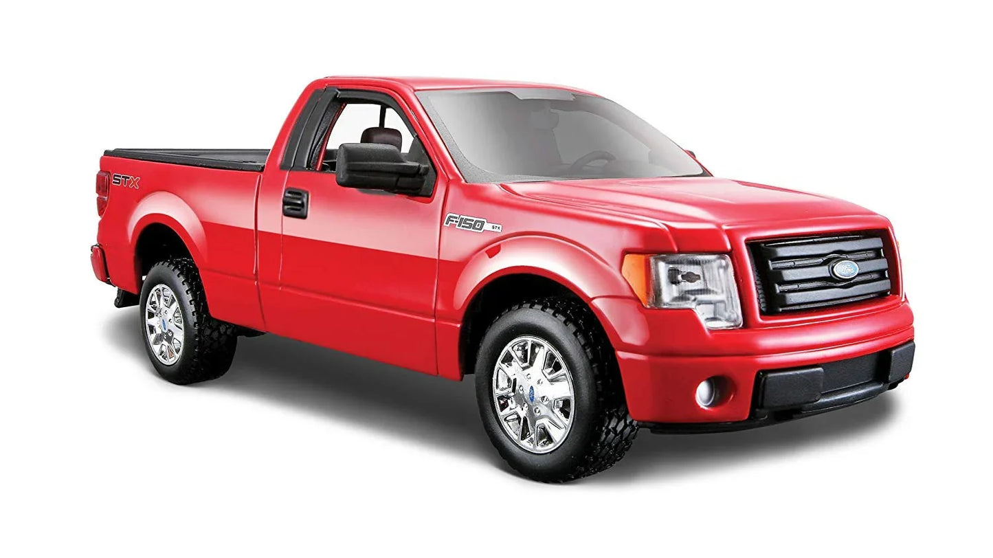 ミニカー Ford F-150 STX レッド 1/27スケール Maisto マイスト 繊細な造形と力強さを兼ね備えた精密モデル 洗練されたデザインと鮮やかな真紅のボディで部屋やオフィスに独特の存在感をもたらすコレクター向け精密ミニチュア