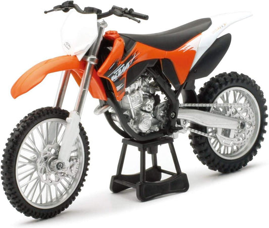ミニカー ダートバイク NewRay KTM 350SX-F 2011年 1/12スケール オフロードレース レプリカ モデル コレクション ディスプレイ 精巧再現 実車同様カラーリング サスペンション ホイール マフラー 細部まで緻密 本物そっくり バイクファン - Trade Center