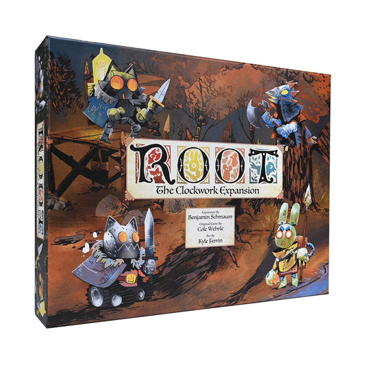ボードゲーム Root: The Clockwork Expansion 拡張セット Root ソロプレイ 少人数プレイ AI自動派閥 非対称デザイン 多彩な難易度設定 他の拡張との互換性 森の覇権を争う ファンタジー 動物 Rootベースゲーム必要輸入英語版 - Trade Center