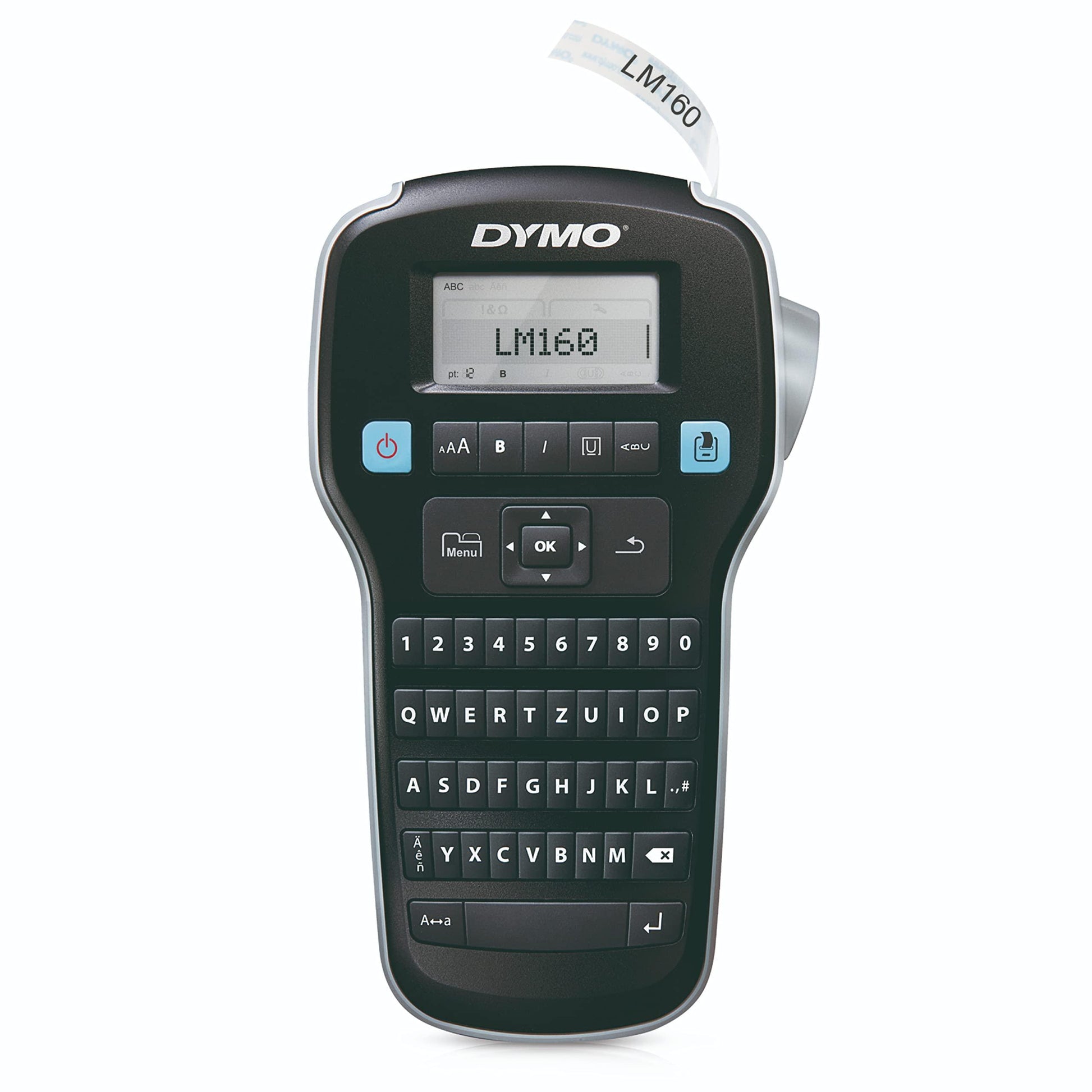 ラベルメーカー DYMO LabelManager 160 ポータブルラベルメーカー コンパクト設計 コードレス 6種類フォントサイズ 8種類テキストスタイル 200種類以上シンボル クリップアート 単三電池6本 自動電源オフ 1/4インチ 3/8インチ 1/2インチ - Trade Center