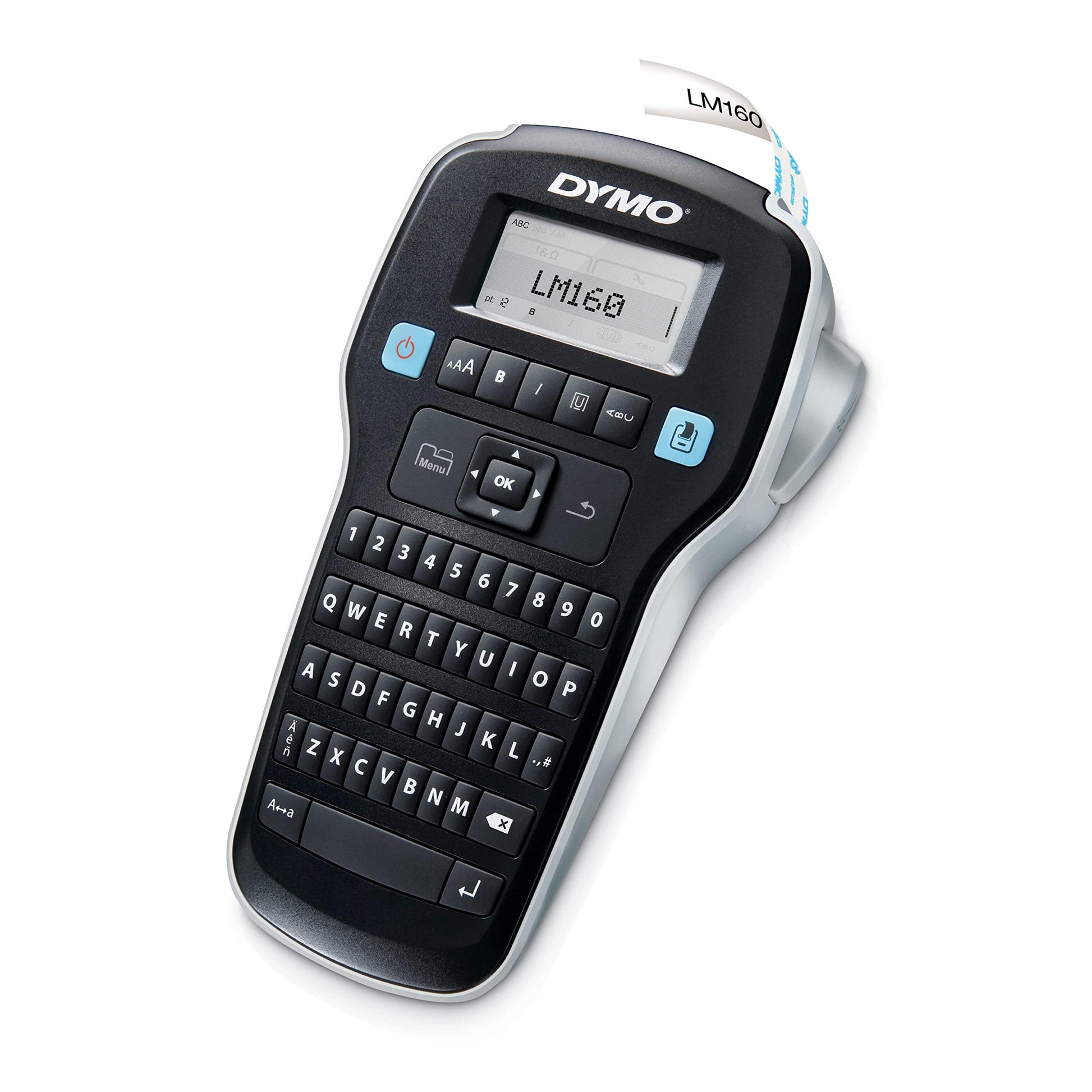 ラベルメーカー DYMO LabelManager 160 ポータブルラベルメーカー コンパクト設計 コードレス 6種類フォントサイズ 8種類テキストスタイル 200種類以上シンボル クリップアート 単三電池6本 自動電源オフ 1/4インチ 3/8インチ 1/2インチ - Trade Center