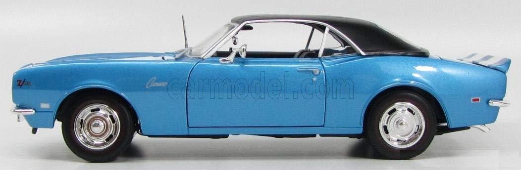 ミニカーモデル CHEVROLET CAMARO SS Z/28 COUPE 1968年 マイスト Maisto 鮮やかライトブルー精緻インテリアエクステリア忠実再現ヴィンテージカー魅力クラシックカー愛好家向けコレクター必携