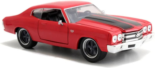ミニカー Jada Toys シボレー シェベルSS ワイルドスピード Chevrolet Doms Chevelle SS レッド Fast & Furious Movie 1/24 97193R 圧倒的ディテール 高精細再現 マッスルカーコレクション レトロデザイン 魅力的フォルム 魅惑の赤ボディ