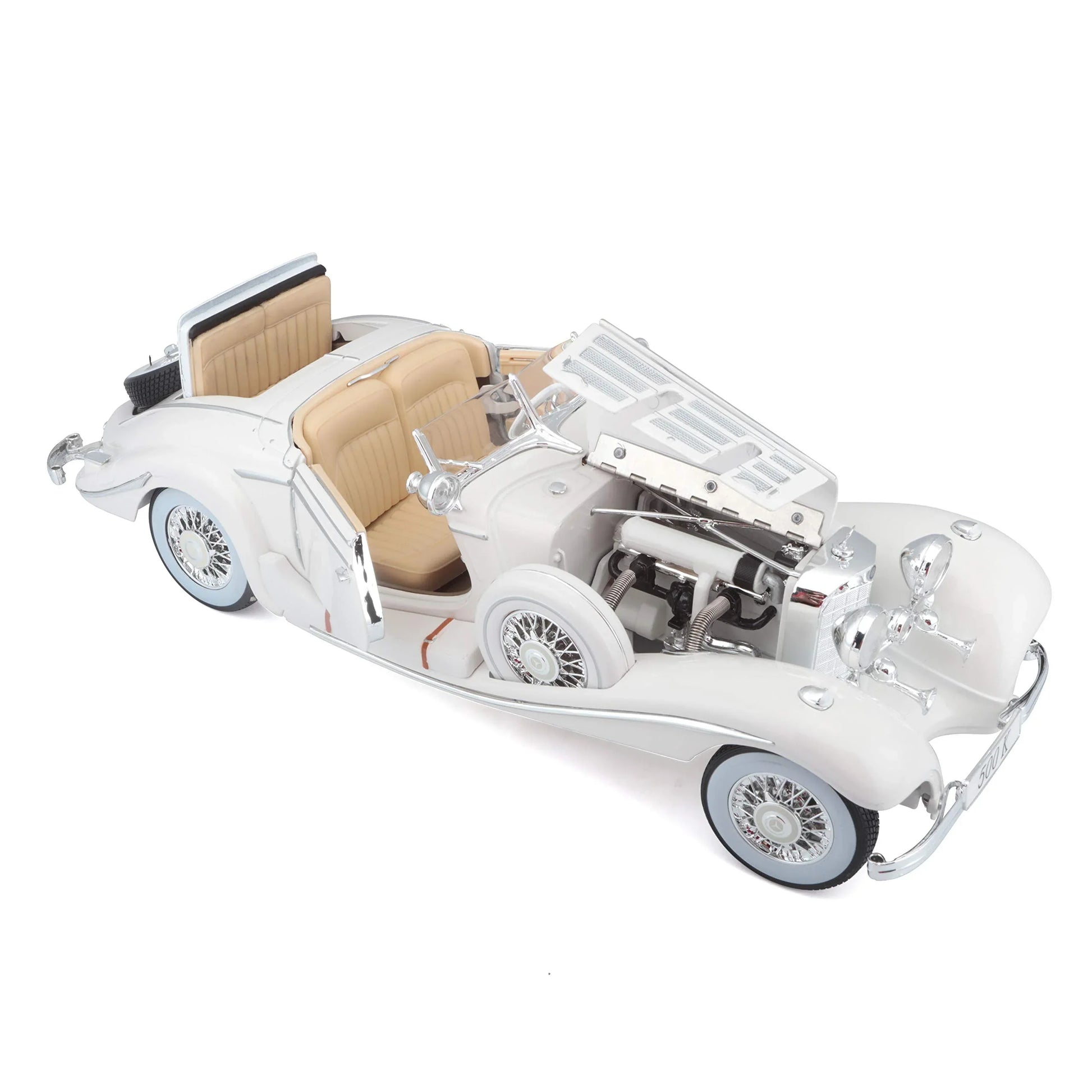 アウトレット品 ミニカー メルセデス・ベンツ 1936年式500K ダイキャストスケールモデル コレクターズエディション 名車クラシックカー 1/18ボディライン精巧再現 重厚感漂うヘッドライトグリルバンパーディテール
