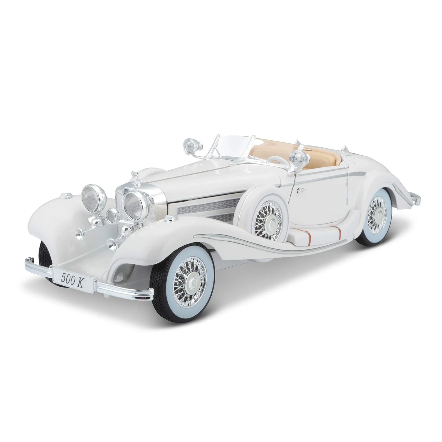 ミニカー メルセデス・ベンツ 1936年式500K ダイキャストスケールモデル コレクターズエディション 名車クラシックカー 1/18ボディライン精巧再現 重厚感漂うヘッドライトグリルバンパーディテール メルセデス・ベンツ歴史高級車プロポーション再現