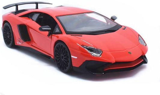 ミニカーモデル ランボルギーニ アヴェンタドール LP750-4 SV ブラーゴ 1/24スケール ダイキャスト製 精巧再現 重厚感あるボディ エアロパーツ搭載 攻撃的デザイン コレクション中心 贈り物最適 手のひらサイズ