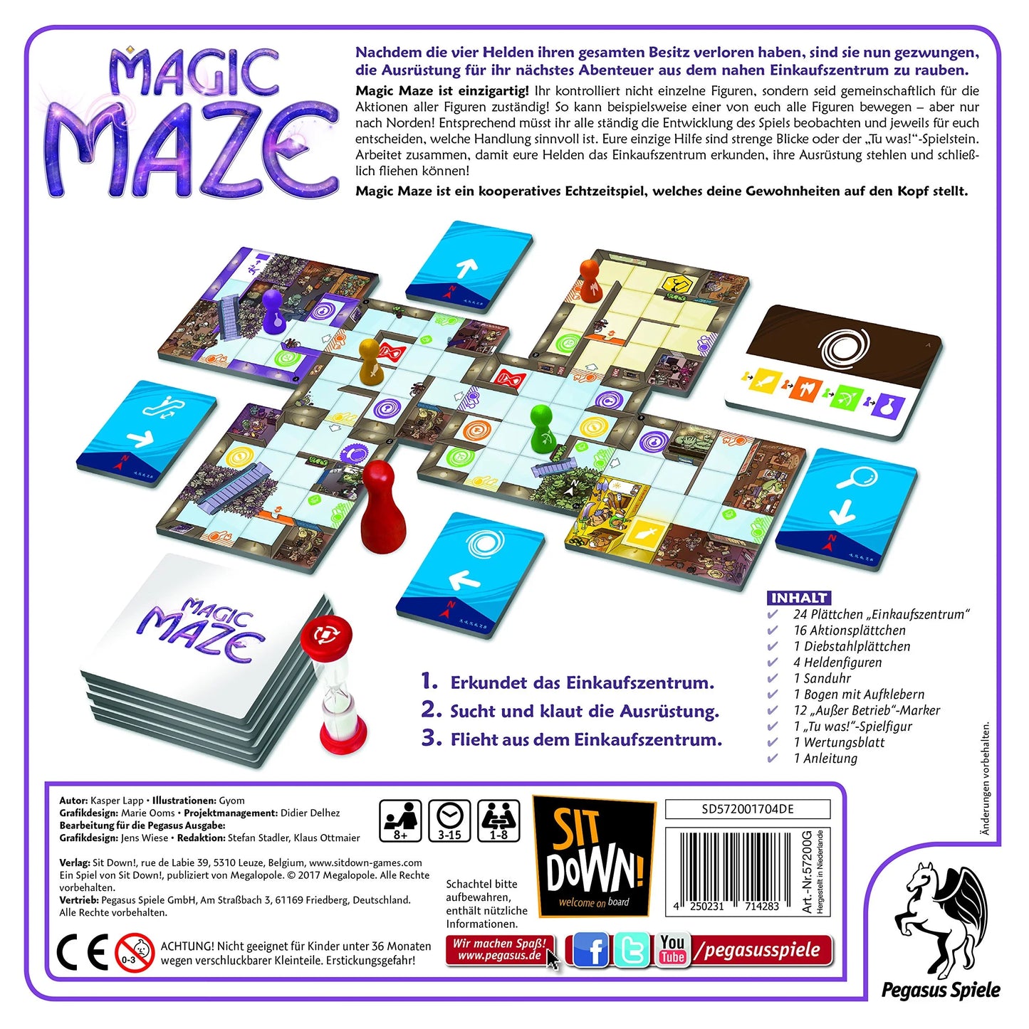 ボードゲーム Magic Maze マジックメイズ アライアンスリプレイ 4人協力型リアルタイム脱出ゲーム 警備員回避瞬時判断制限時間内ミッション成功必須 静かな忍耐 サイレント連携非言語プレイ 