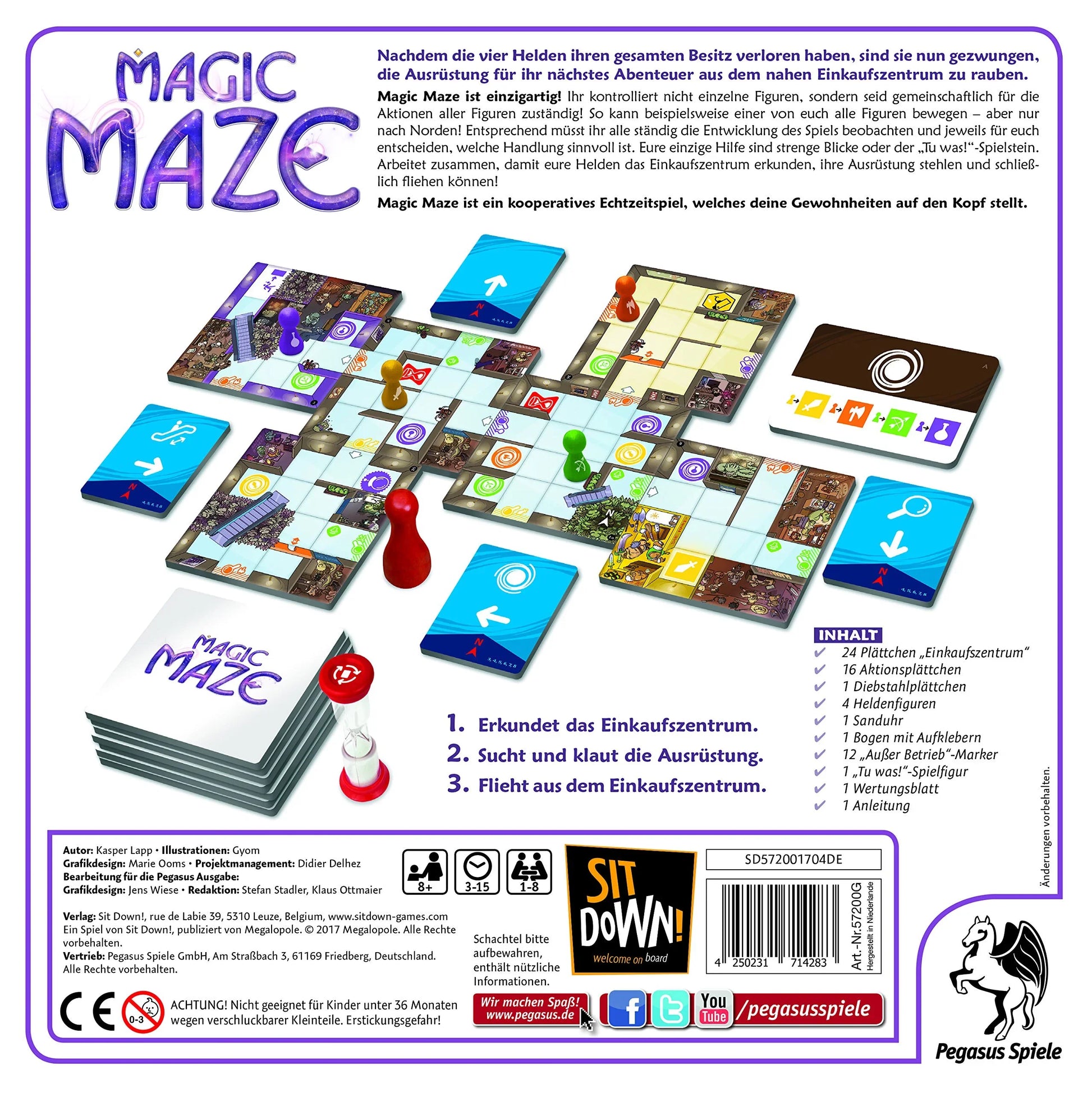 ボードゲーム Magic Maze マジックメイズ アライアンスリプレイ 4人協力型リアルタイム脱出ゲーム 警備員回避瞬時判断制限時間内ミッション成功必須 静かな忍耐 サイレント連携非言語プレイ 