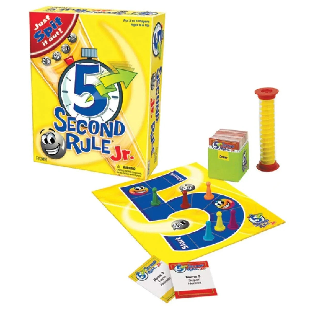ボードゲーム 5 Second Rule Jr. University Games 親子で盛り上がる脳トレ 5秒ルール制限時間付き 3つ答える頭脳勝負 会話と瞬発力向上 家族パーティーゲーム 6歳以上対応 200枚カード付 6人対応 完全版 新感覚知育ゲーム 