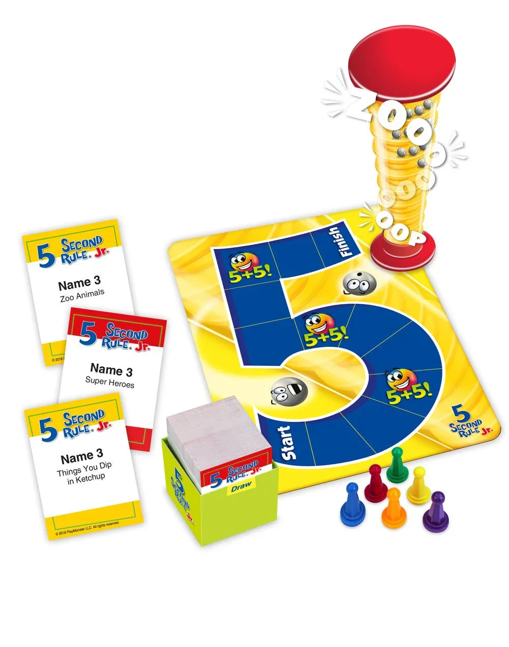 ボードゲーム 5 Second Rule Jr. University Games 親子で盛り上がる脳トレ 5秒ルール制限時間付き 3つ答える頭脳勝負 会話と瞬発力向上 家族パーティーゲーム 6歳以上対応 200枚カード付 6人対応 完全版 新感覚知育ゲーム 