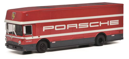 ミニカー Schuco シュコー メルセデスベンツ O317 ポルシェトランスポーター 1968 1/64 コレクション モデルカー レーシングトランスポート ビンテージカー レプリカ ダイキャスト - Trade Center