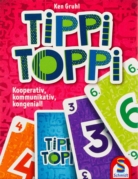 カードゲーム ティッピ・トッピ Tippi Toppi ドイツ発 協力プレイ 1人から4人 4色数字カード 奥深い戦略性 駆け引き 短時間20分 アラカルト6位入賞 チームワーク限定情報交換 推測力向上 プレゼント 